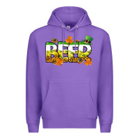Purple St. Patrick's Day beer Premium Hoodie - CowGirlArtShop