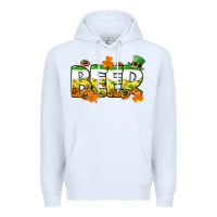 White St. Patrick's Day beer Premium Hoodie - CowGirlArtShop