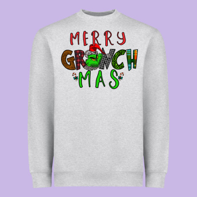 Merry Grinch Mas Heavyweight Sweatshirt Designed By Bettercallsaul