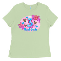 Matcha back to school flowers third grade 3200x2400 Ladies Tee - AdoDesignShop