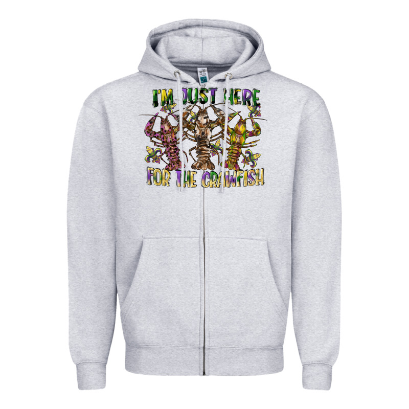 Im Just Here For The Crawfish Zipper Hoodie by CowGirlArtShop | Teevron