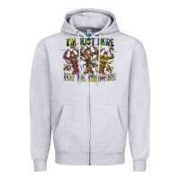 Heather Grey im just here for the crawfish Zipper Hoodie - CowGirlArtShop