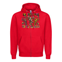 Red im just here for the crawfish Zipper Hoodie - CowGirlArtShop