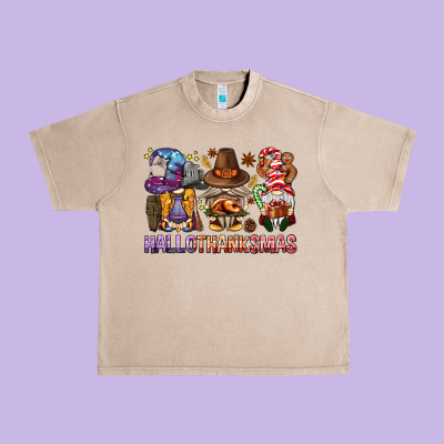 Hallothanksmas Gnomies Bbs Urban Heavy Tee Designed By Bundleandbundleshop