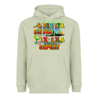 Matcha Fiesta siesta tequila repeat Heavyweight Hoodie - FaDigitalArtStudio