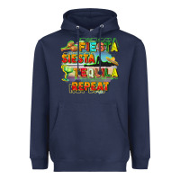 Navy Fiesta siesta tequila repeat Heavyweight Hoodie - FaDigitalArtStudio