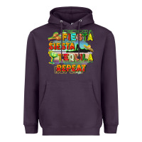 Plum Fiesta siesta tequila repeat Heavyweight Hoodie - FaDigitalArtStudio