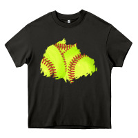 Asphalt softball patch Heavy Core Tee - AdoDesignShop