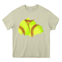 Mossy softball patch Heavy Core Tee - AdoDesignShop