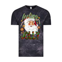 Cloud Black Feeling Jolly with Santa Vintage Tee - NancyCooperArtShop