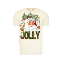 Vintage Arctic Feeling Jolly with Santa Vintage Tee - NancyCooperArtShop