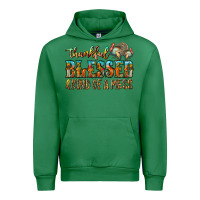 Emerald Thankful Blessed And Kind Of A Mess Urban Hoodie - CowhideDigitalArt