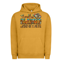 Pigment Peanut Butter Thankful Blessed And Kind Of A Mess Urban Hoodie - CowhideDigitalArt