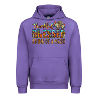 Tulip Thankful Blessed And Kind Of A Mess Urban Hoodie - CowhideDigitalArt