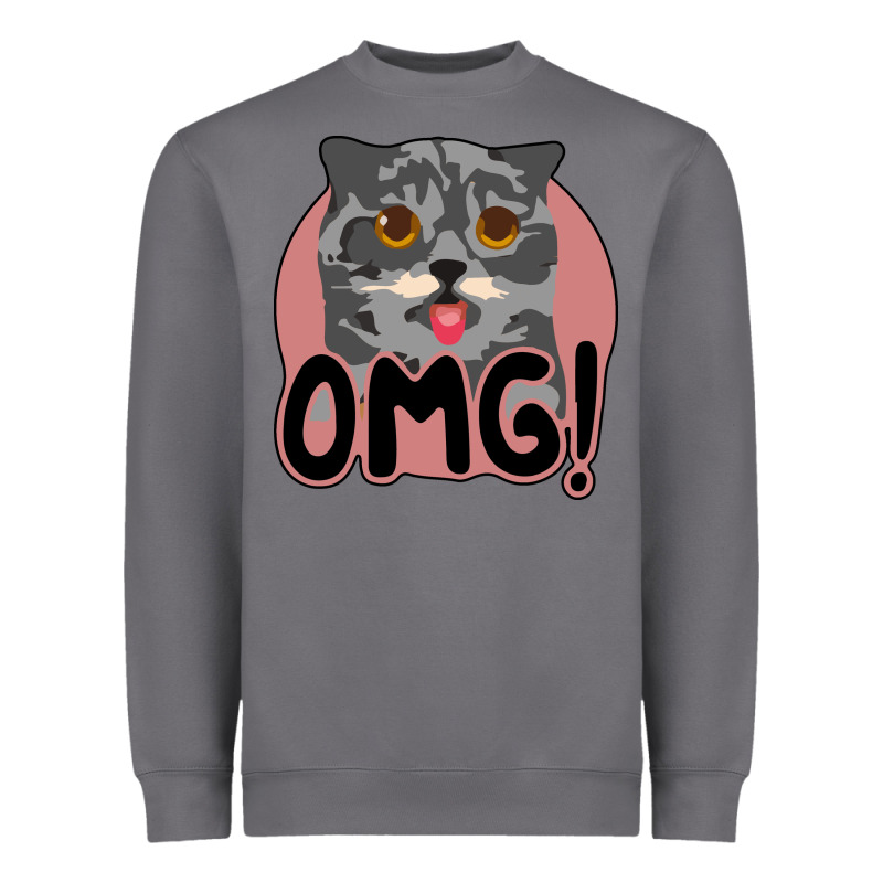 Omg Cat Heavyweight Sweatshirt by Bettercallsaul | Teevron