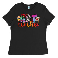 Black art teacher Ladies Tee - RanaPortraitStore