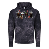 Cloud Black grey christmas afro gnomies Vintage Hoodie - MaliasSmallBusiness