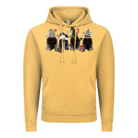 Vintage Mustard grey christmas afro gnomies Vintage Hoodie - MaliasSmallBusiness