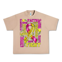 Burro breast cancer softball ribbon love cure fight bbs Urban Heavy Tee - BundleAndBundleShop