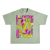 Oil Green breast cancer softball ribbon love cure fight bbs Urban Heavy Tee - BundleAndBundleShop
