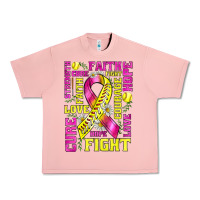 Salmon breast cancer softball ribbon love cure fight bbs Urban Heavy Tee - BundleAndBundleShop