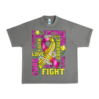 Tornado breast cancer softball ribbon love cure fight bbs Urban Heavy Tee - BundleAndBundleShop