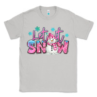 Moon Dust let it snow pink christmas snowman Classic Tee - MaliasSmallBusiness