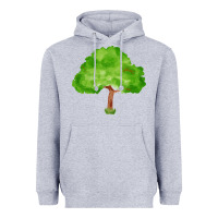 Heather Grey tree fa element 1 Heavyweight Hoodie - FaDigitalArtStudio