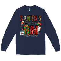 Navy santa's favorite rn Long Sleeve Tee - Jasminsmagicworld