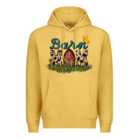 Antique Gold Barn mom sunflower mother's day Premium Hoodie - HowdyJamesFarm