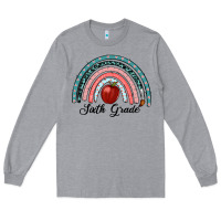Heather Grey sixth grade rainbow Long Sleeve Tee - RanaPortraitStore