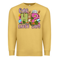 Antique Gold Easter Day One hip Lunch Lady Premium Sweatshirt - OliviaCreatesArt