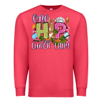 Cardinal Easter Day One hip Lunch Lady Premium Sweatshirt - OliviaCreatesArt