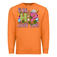 Carrot Easter Day One hip Lunch Lady Premium Sweatshirt - OliviaCreatesArt