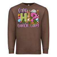 Chestnut Easter Day One hip Lunch Lady Premium Sweatshirt - OliviaCreatesArt