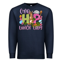 Navy Easter Day One hip Lunch Lady Premium Sweatshirt - OliviaCreatesArt