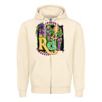 Sandshell mardi gras Zipper Hoodie - CowGirlArtShop
