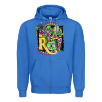 True Royal mardi gras Zipper Hoodie - CowGirlArtShop