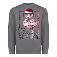 Storm Merry Flock Christmas Flamingo Christmas Heavyweight Sweatshirt - Bettercallsaul