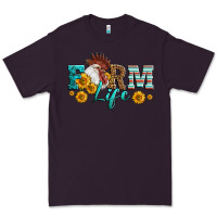 Plum Western Farm Life Rooster Head Premium Tee - LillyAllenDesigns