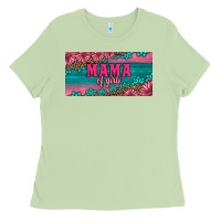 Matcha pink roses mama of girls license plate Ladies Tee - Artiststas