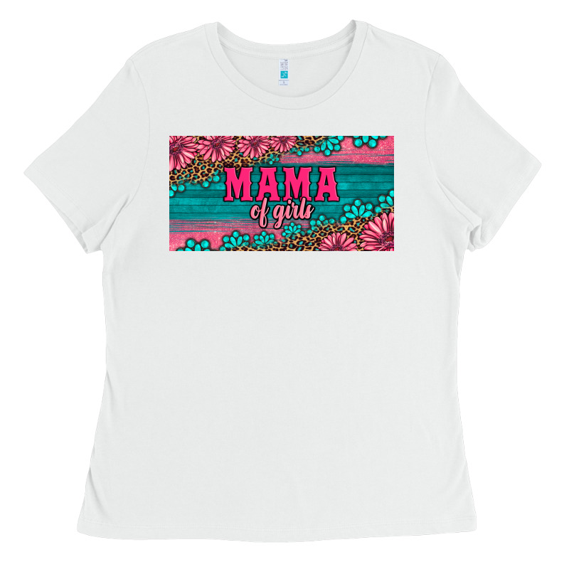 Pink Roses Mama Of Girls License Plate Ladies Tee by Artiststas | Teevron