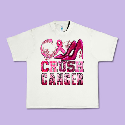 Crush Cancer High Heels Bbs Urban Heavy Tee Designed By Bundleandbundleshop