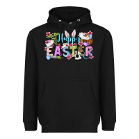 Black Happy Easter Nurse Heavyweight Hoodie - OliviaCreatesArt
