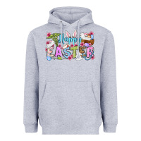 Heather Grey Happy Easter Nurse Heavyweight Hoodie - OliviaCreatesArt