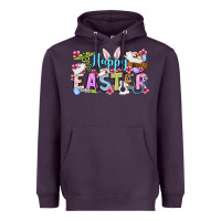 Plum Happy Easter Nurse Heavyweight Hoodie - OliviaCreatesArt