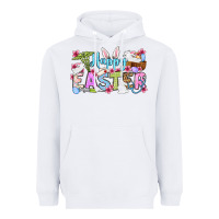 White Happy Easter Nurse Heavyweight Hoodie - OliviaCreatesArt