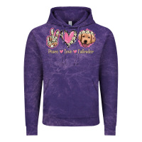 Cloud Purple Peace Love Labrador Vintage Hoodie - Jasminsmagicworld