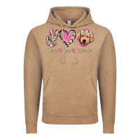 Vintage Coffee Peace Love Labrador Vintage Hoodie - Jasminsmagicworld