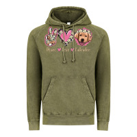 Vintage Olive Peace Love Labrador Vintage Hoodie - Jasminsmagicworld